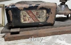 Rare Antique Bronson Walton No. 8 Mahogany Coffee Grinder ORIGINAL DECALS READ