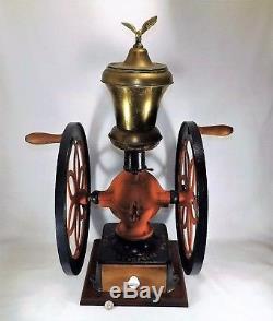 Rare Antique Enterprise Coffee Grinder #7 Mill 1898 Double Wheel Clean Working
