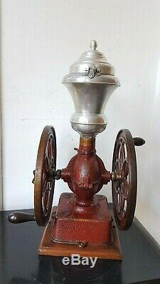 Rare Antique Industrial Double Balance Wheel Elma # 6 Coffee Grinder