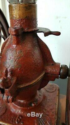 Rare Antique Industrial Double Balance Wheel Elma # 6 Coffee Grinder