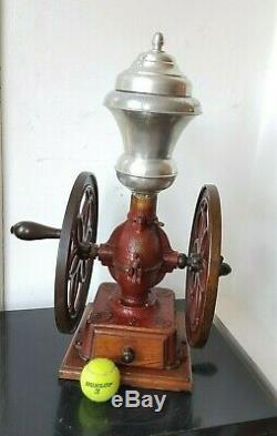 Rare Antique Industrial Double Balance Wheel Elma # 6 Coffee Grinder