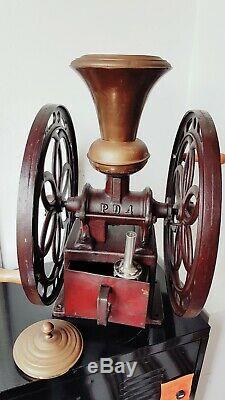 Rare Antique Industrial Double Balance Wheel Peter Dienes # 4 Coffee Grinder