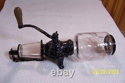 Rare Arcade Crystal # 2 Wall Mount Coffee Grinder with catch cup- Ex. Cond