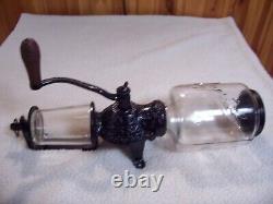 Rare Arcade Crystal # 2 Wall Mount Coffee Grinder with catch cup- Ex. Cond