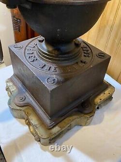 Rare Custom Antique Peugeot Freres Military Coffee Grinder Brass Repousse Eagle