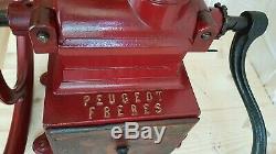 Rare Huge Antique Industrial Balance Wheel Coffee Grinder Peugeot C 4