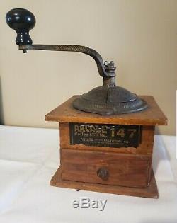 Rare -antique Arcade Imperial MILL #147 Coffee Bean Grinder Excellent Shape