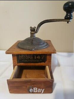 Rare -antique Arcade Imperial MILL #147 Coffee Bean Grinder Excellent Shape