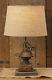 Rustic Industrial Coffee Grinder Lamp Electric Tabletop Lighting Country Chic