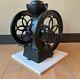 STAR COFFEE MILL Antique Vintege Cast Iron Coffee Grinder Mill Rare Repainted