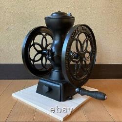 STAR COFFEE MILL Antique Vintege Cast Iron Coffee Grinder Mill Rare Repainted