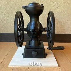 STAR COFFEE MILL Antique Vintege Cast Iron Coffee Grinder Mill Rare Repainted