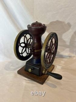 STAR COFFEE MILL Hand Crank Vintage Manual Grinder Antique Retro TESTED