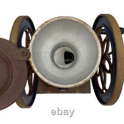 STAR Coffee Mill Vintage Manual Grinder Cast Iron Hand Crank Antique Retro Japan