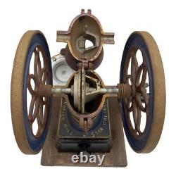 STAR Coffee Mill Vintage Manual Grinder Cast Iron Hand Crank Antique Retro Japan