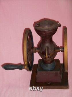 STAR Large antique Coffee Mill hand cranked coffee grinder Manual Type Vintage