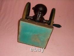 STAR Large antique Coffee Mill hand cranked coffee grinder Manual Type Vintage