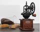 Samll MIni Vintage Grinder Manual Coffee Bean coffe wood/iron coffee machine