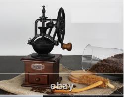 Samll MIni Vintage Grinder Manual Coffee Bean coffe wood/iron coffee machine