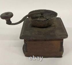 Signed J. Fisher Ward 19th Century Country Walnut Coffee Grinder