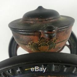 Small Antique 1873 Pat. Cast Iron Double 8.5 Wheel Enterprise Coffee Grinder