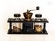 Spice Grinder Manual Coffee Mill French Vintage in Stand with Jars