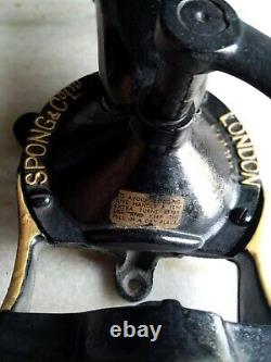 Spong & Co. No. 03 Hand Coffee Grinder Casting Iron London Vintage