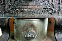 TELEPHONE MILL COFFEE GRINDER Antique ARCADE WALL MOUNT Victorian CAST IRON