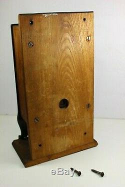 TELEPHONE MILL COFFEE GRINDER Antique ARCADE WALL MOUNT Victorian CAST IRON