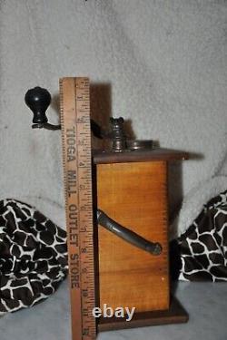 The Chas Parker Co. Meriden Conn. Dovetailed Coffee Grinder aprx 12 inches tall