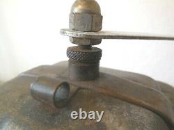 To seize! ANTIQUE French STEEL COFFEE GRINDER MILL with POURING DRAWER RARE