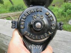 VINTAGE ORIGINAL 1880's ENTERPRISE MFG CO. #0 COFFEE MILL / GRINDER PHILA, PA