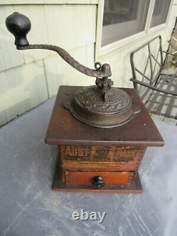 VINTAGE ORIGINAL 1880's SIMMONS HARDWARE CO. AUNT NANCY COFFEE MILL / BOX MILL