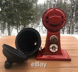 Valley Mill Coffee Grinder Commercial Electric Red Black Working Vintage