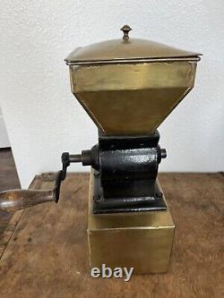 Very Old Antique Parnall Co Coffee Grinder Mill