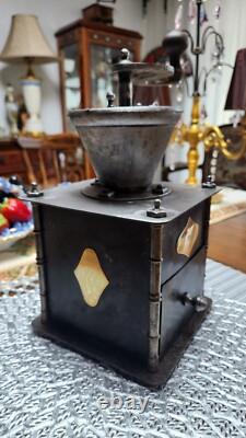 Very Rare Antique JK Signed Coffee Grinder. 19th Century