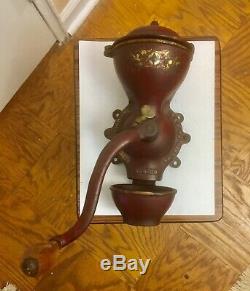 Very Rare Antique National Specialty Coffee Grinder Mill Excellent Working Cond