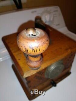 Very Rare One Pound Coffee Grinder MILL Fill Cap On The Side. Nice