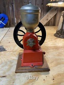 Vintage 1930's Elma Cast Iron Hand Crank Coffee Grinder MILL