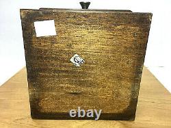 Vintage 50's Collectible Wooden Manual Coffee Bean Grinder Mill 7