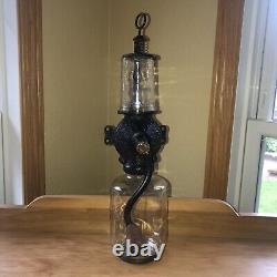 Vintage Antique Arcade Crystal # 3 Wall Mount Coffee Grinder Complete