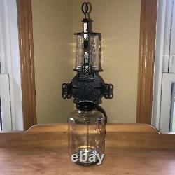 Vintage Antique Arcade Crystal # 3 Wall Mount Coffee Grinder Complete