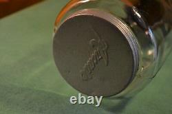 Vintage Antique Arcade Wall Mounted Coffee Grinder Embossed Lid Nice Patina