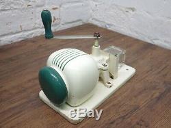 Vintage / Antique Armin Trosser Wall Mounted Coffee Grinder Green And Cream