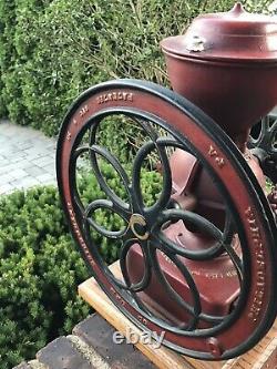 Vintage Antique CAST IRON ENTERPRISE COFFEE GRINDER MILL Double Wheel Circa1873
