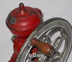 Vintage Antique Cast Iron Coffee Grinder Patentado Original Spain Works