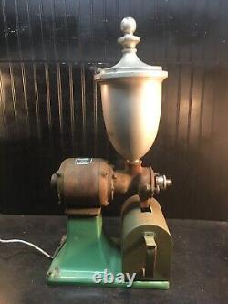 Vintage Antique Cast Iron Electric Coffee Grinder Stimpson SCA 2 Working