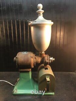 Vintage Antique Cast Iron Electric Coffee Grinder Stimpson SCA 2 Working