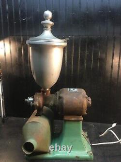 Vintage Antique Cast Iron Electric Coffee Grinder Stimpson SCA 2 Working