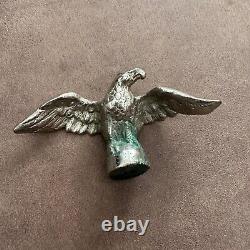 Vintage Antique Chrome Eagle Coffee Grinder Machine Ornament Mascot Topper